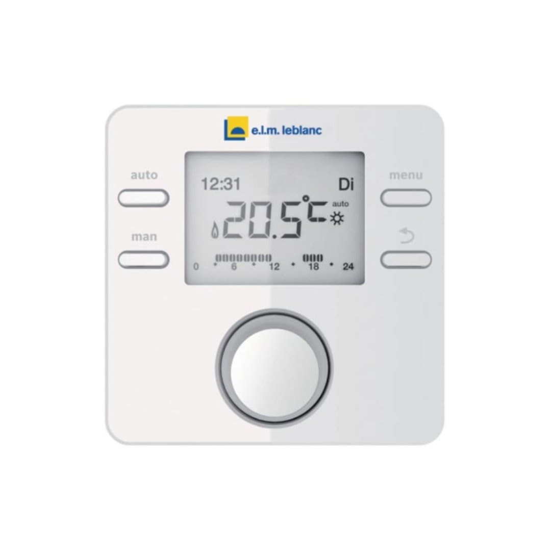 Kit thermostat d'ambiance non programmable filaire avec sonde d'ambiance CR 100 - Thermosia - elm.leblanc