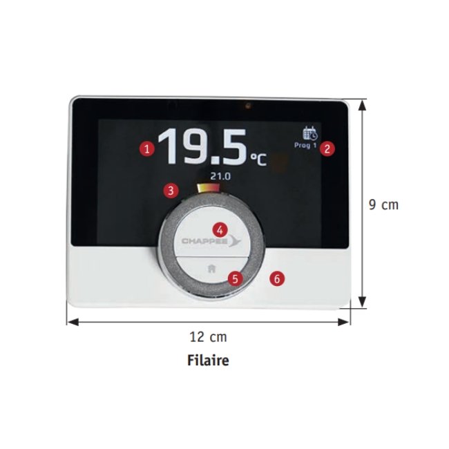 Sonde d'ambiance connectée filaire eMO Life + passerelle Gateway 16 - Thermosia - Chappee